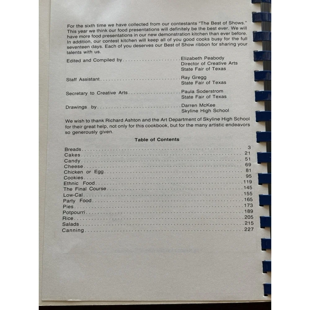 Vtg State Fair of Texas Cook Book LOT of 11 Recipe Collections 1981-1993 Spiral